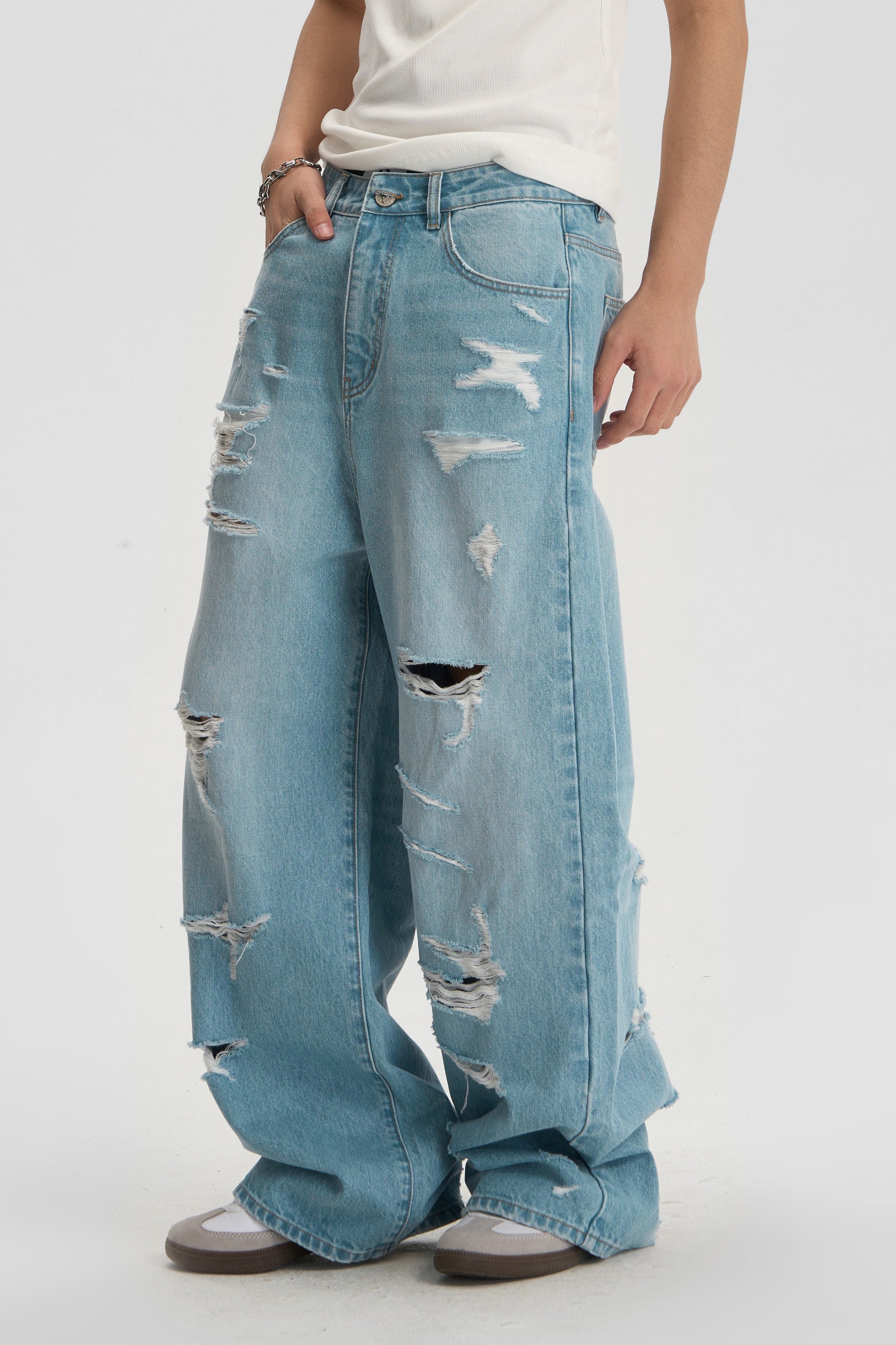 menes jhyq menes JHYQ Vintage Baggy Fit Jeans