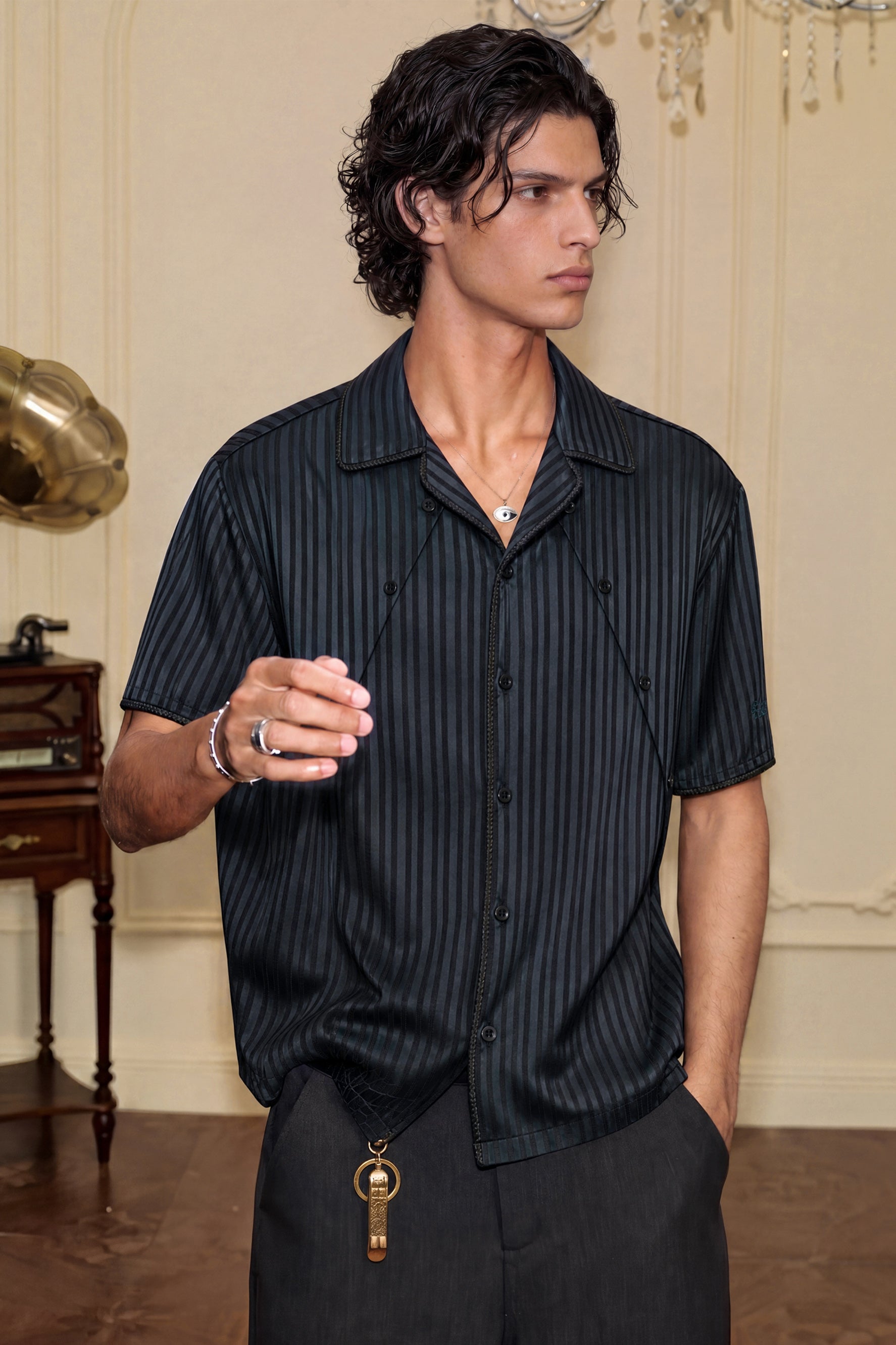YADCREW STRUCTURED STRIPED SHIRT – Baroque Galleria